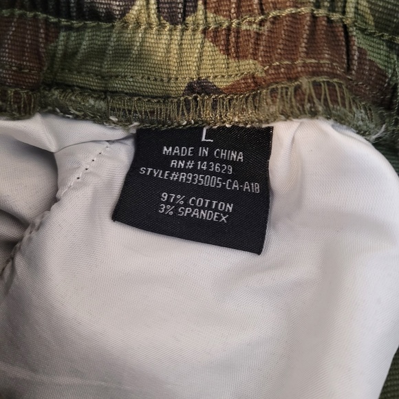 Rock Salt Ruched Camo Cargo Drawstring Pants Size Large - Picture 5 of 7